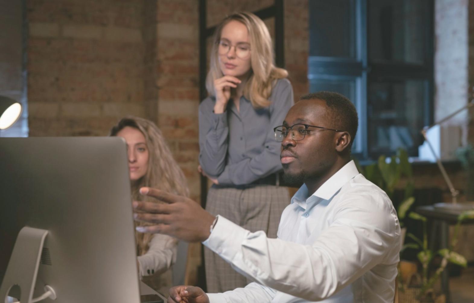 Financial market analysis workspace showing trend identification techniques